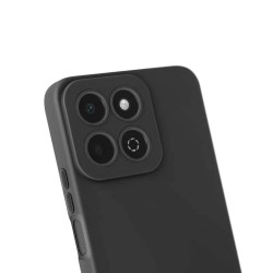 Capa Silicone Gel Huawei Honor 200 Smart Preto Com Protetor De Câmera