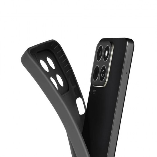 Capa Silicone Gel Huawei Honor 200 Smart Preto Com Protetor De Câmera Capa Silicone Gel Huawei Honor 200 Smart Preto Com Protetor De Câmera