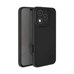 Huawei Honor 400 Lite Black Silicone Gel Case With Camera Protector