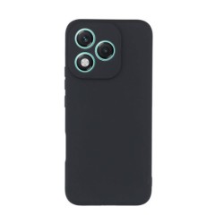 Huawei Honor 400 Lite Black Silicone Gel Case With Camera Protector
