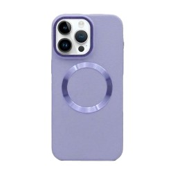 Capa Silicone Dura Apple Iphone 14 Pro Max Lilás Metalizada