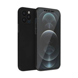 Capa Silicone Apple Iphone 11 Pro Max Preto Com Protetor De Câmera