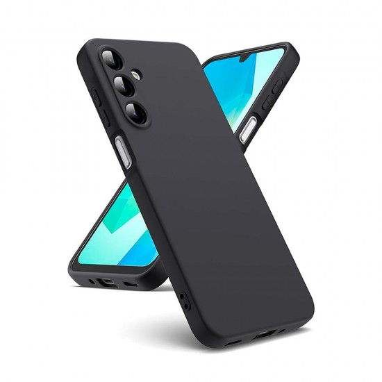 Capa Silicone Samsung Galaxy A16 Preto Com Protetor De Câmera