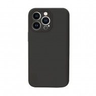 Funda De Silicona Apple Iphone 15 Pro Negra Con Protector De Cámara