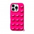 Capa Silicone Apple Iphone 15 Pro Max Rosa Com Ventosas