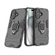 Capa Silicone Anti-Choque Armor Carbon Apple Iphone 16 Plus Preto Ring Armor