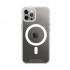 Funda De Silicona Dura Apple Iphone 12 Pro Transparente Con Protector De Cámara Magsafe