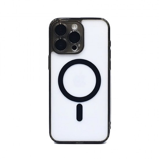 Funda De Silicona Apple iPhone 15 Pro Negro Con Protector De Cámara Magsafe Funda De Silicona Apple iPhone 15 Pro Negro Con Protector De Cámara Magsafe