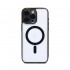 Funda De Silicona Apple iPhone 15 Pro Negro Con Protector De Cámara Magsafe