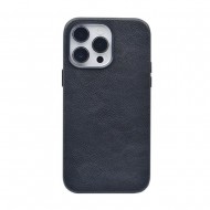Capa Silicone Dura Apple Iphone 14 Pro Preto Couro