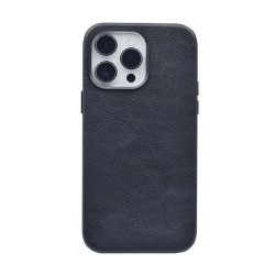 Capa Silicone Dura Apple Iphone 14 Pro Preto Couro