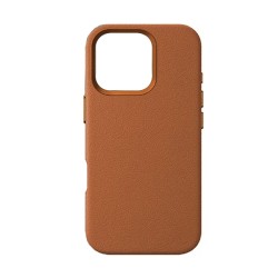 Capa Silicone Dura Apple Iphone 16 Pro Max Castanho Couro