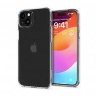 Funda De Gel De Silicona Apple Iphone 15 Plus Transparente