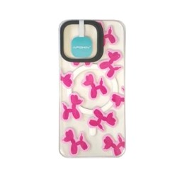 Capa De Vidro Apple Iphone 13/Iphone 14 Transparente Cães Com Magsafe