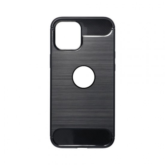 Capa Silicone Gel Carbon Apple Iphone 12/12 Pro Preto