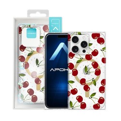 Apple Iphone 16 Pro Max Transparent Cherry MagSafe TPU Silicone Case