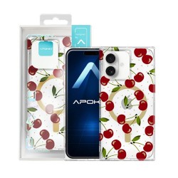 Apple Iphone 16 Transparent Cherry MagSafe TPU Silicone Case