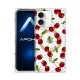 Capa Silicone Tpu Apple Iphone 16 Transparente Cereja Magsafe Capa Silicone Tpu Apple Iphone 16 Transparente Cereja Magsafe