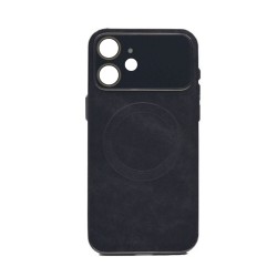 Capa Silicone Tpu Apple Iphone 11 Preto Com Lente Protetora De Câmera Magsafe