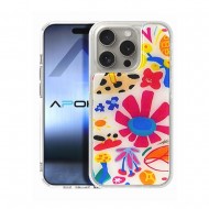 Apple Iphone 16 Pro Max Transparent Flower TPU Silicone Case