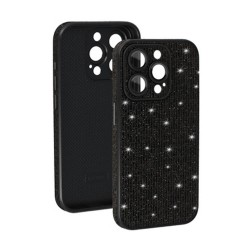 Capa Silicone Tpu Apple Iphone 15 Preto Brilhante Com Protetor De Câmera