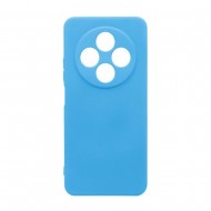 Capa Silicone Xiaomi Redmi 14c Azul Com Protetor De Câmera