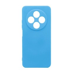 Capa Silicone Xiaomi Redmi 14c Azul Com Protetor De Câmera