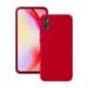 Capa Silicone Samsung Galaxy A06 Vermelho Com Protetor De Câmera