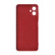 Capa Silicone Samsung Galaxy A06 Vermelho Com Protetor De Câmera