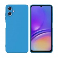 Funda De Silicona Samsung Galaxy A06 Azul Con Protector De Cámara