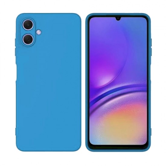 Capa Silicone Samsung Galaxy A06 Azul Com Protetor De Câmera