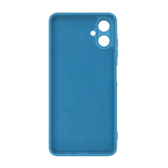 Capa Silicone Samsung Galaxy A06 Azul Com Protetor De Câmera