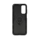 Samsung Galaxy A15 Black Ring Armor Anti-Shock Armor Carbon Silicone Case Samsung Galaxy A15 Black Ring Armor Anti-Shock Armor Carbon Silicone Case