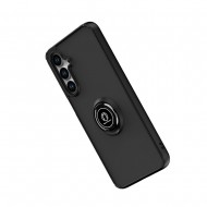 Samsung Galaxy A16 Black TPU Silicone Case With Magnetic Finger Ring