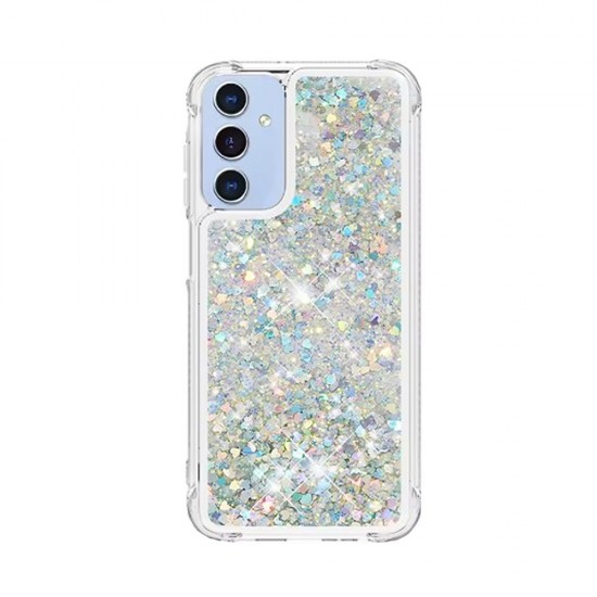 Capa Silicone Dura Com Desenho Brilhante Samsung Galaxy A36/Galaxy A56 Prata Capa Silicone Dura Com Desenho Brilhante Samsung Galaxy A36/Galaxy A56 Prata