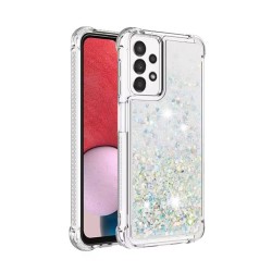 Capa Silicone Dura Com Desenho Brilhante Samsung Galaxy A36/Galaxy A56 Prata