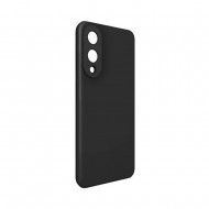Capa Silicone Samsung Galaxy S25 Edge Preto Com Protetor De Câmera