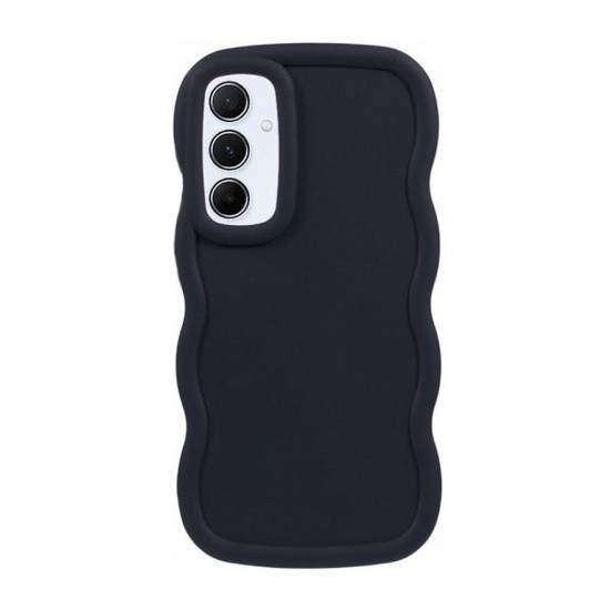 Capa Silicone Gel Samsung Galaxy A16 Preto Ondulada