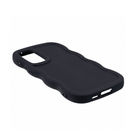 Capa Silicone Gel Samsung Galaxy A16 Preto Ondulada