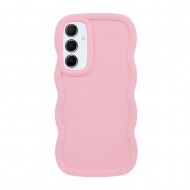 Funda De Gel De Silicona Samsung Galaxy A16 Rosa Ondulada