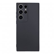 Samsung Galaxy S24 Ultra Black Silicone Gel Case With 3D Camera Protector