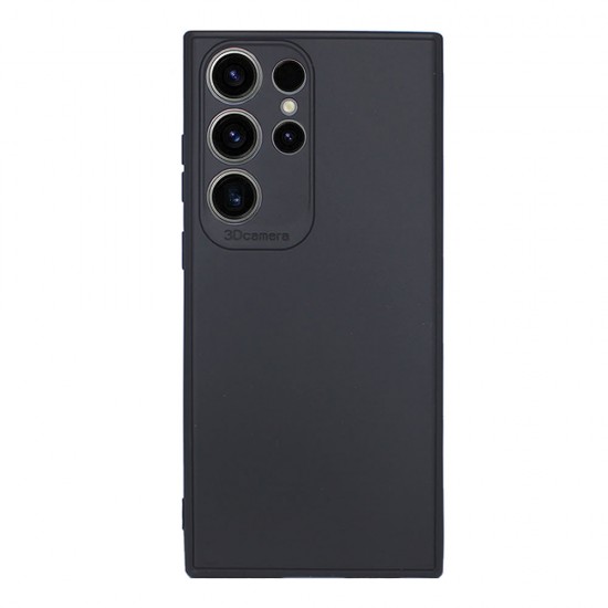 Capa Silicone Gel Samsung Galaxy S24 Ultra Preto Com Protetor De Câmera 3d Capa Silicone Gel Samsung Galaxy S24 Ultra Preto Com Protetor De Câmera 3d
