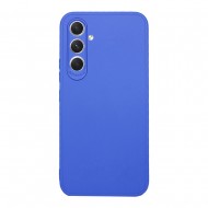 Funda De Gel De Silicona Samsung Galaxy S25 Azul Con Protector De Cámara 3D