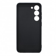 Funda De Gel De Silicona Samsung Galaxy S25 Negra Con Protector De Cámara 3D