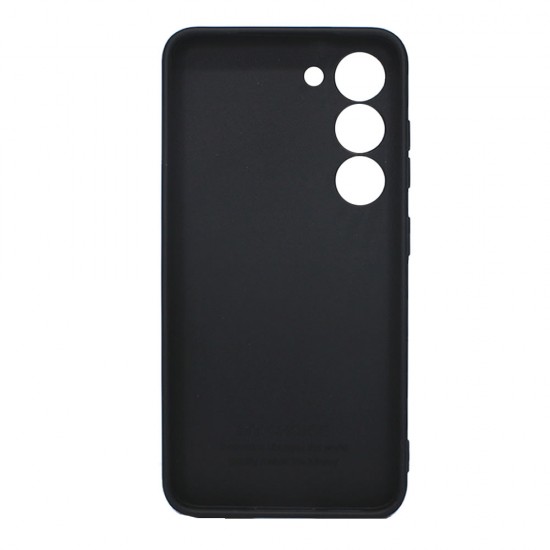 Capa Silicone Gel Samsung Galaxy S25 Plus Preto Com Protetor De Câmera 3d