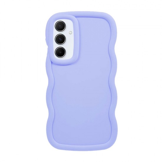 Capa Silicone Gel Samsung Galaxy A16 Lilás Ondulada