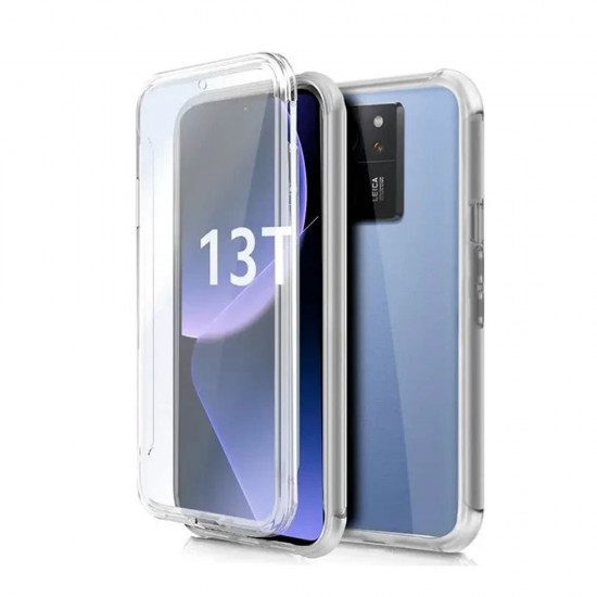 Capa Silicone Dura 360º Xiaomi 13t/13t Pro/K60 Ultra Transparente