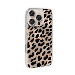 Funda De Silicona TPU Samsung Galaxy A56 Amarillo Leopardo Metalizada