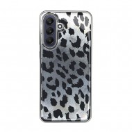 Samsung Galaxy A56 Grey Leopard Metallic TPU Silicone Case