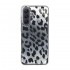 Funda De Silicona TPU Samsung Galaxy A56 Gris Leopardo Metalizada